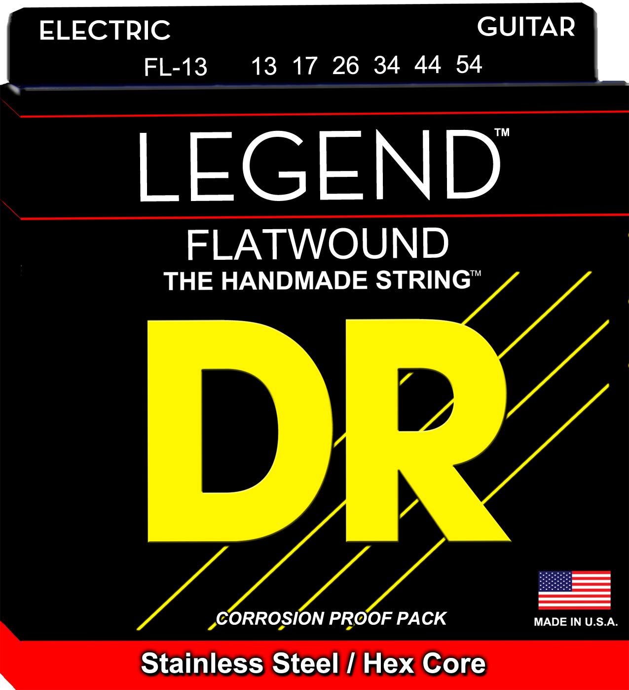 DR Strings Legend Flatwound Electric Medium - Heavy