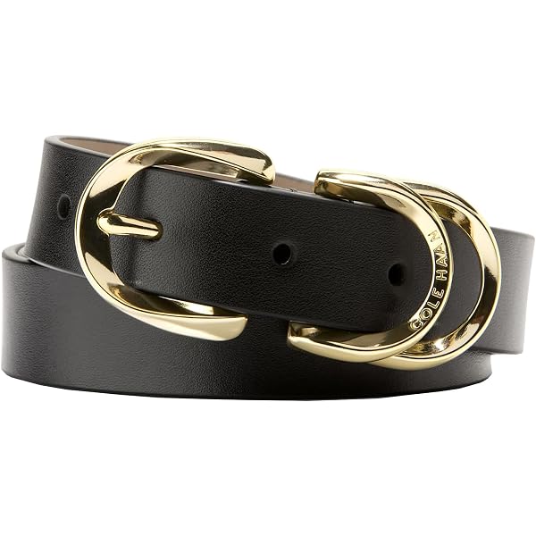 COLE HAAN COLLECTION LEATHER WIDE BELT GOLD HARDWARE WIDE LEATHER BELT SMALL Cole Haan Women main image 3
