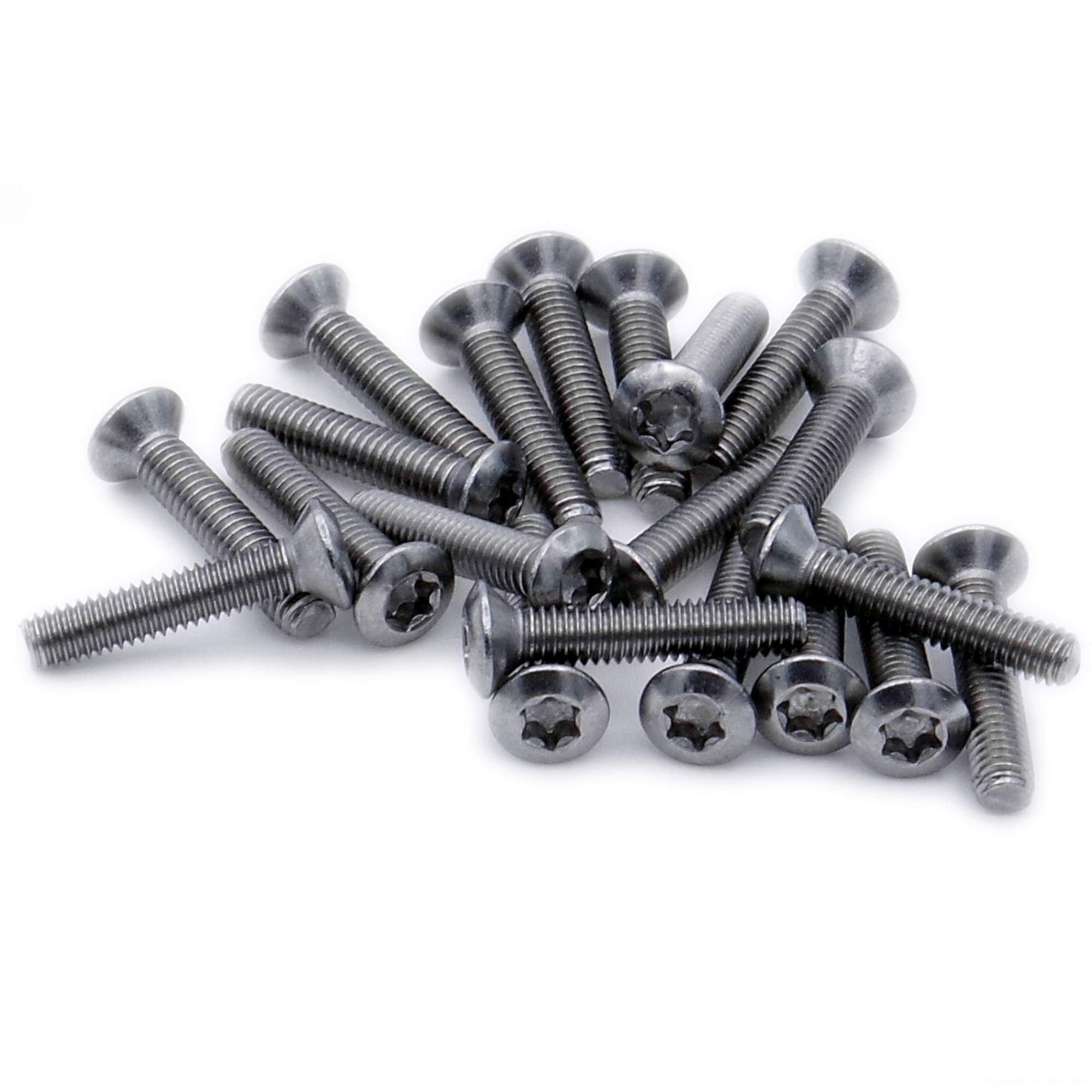M4 (4mm x 40mm) TX Socket Raised Countersunk Machine Screw (Bolt) - Stainless Steel (A2) (Pack of 20)