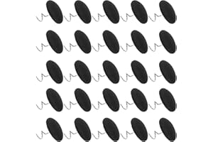 Abaodam 30Pcs Upholstery Twist Pins Black Fabric Covered Tacks for Slipcovers and Sofas Spiral Pins for