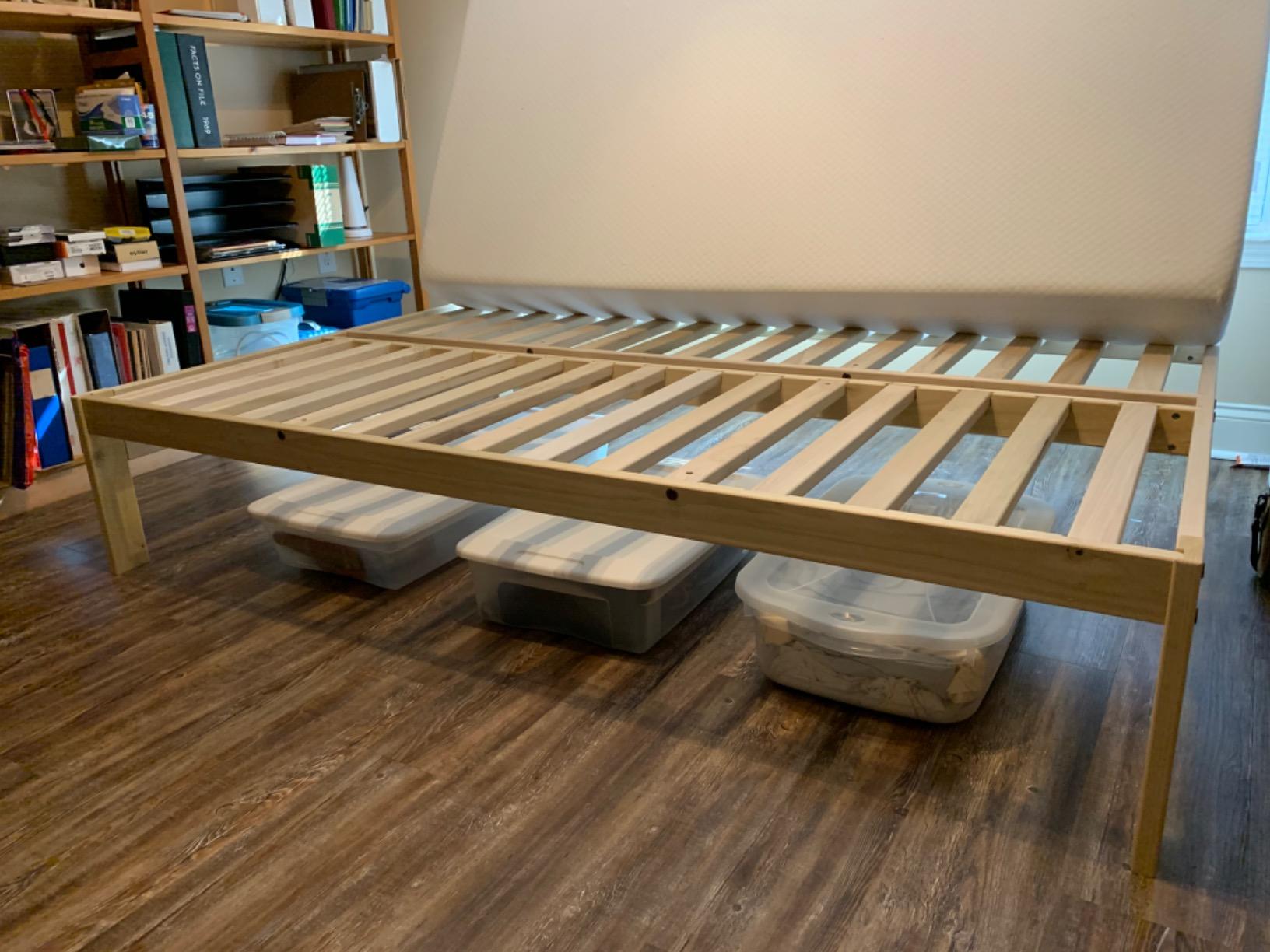 48/mo Finance KD Frames Nomad Platform Natural Poplar Bed Queen