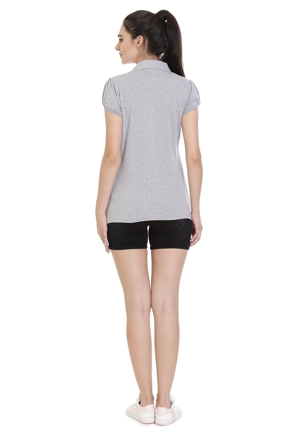 goldstroms women polo collar t-shirt/tee/top