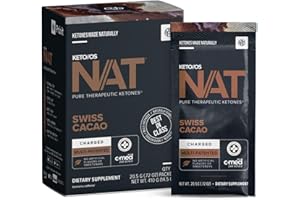 PRÜVIT Keto//OS NAT® Swiss Cacao Keto Supplements – Charged - Exogenous Ketones - BHB Salts Ketogenic Supplement for Workout Energy Boost for Men and Women (20 Count)