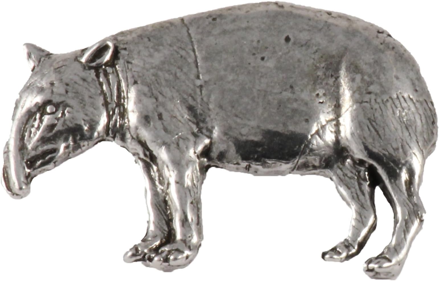 Tapir Mammal Pewter Lapel Pin, Brooch, Jewelry, M154