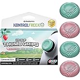 KontrolFreek No-Slip Thumb Grips – Strawberry Sage Edition for Nintendo Switch Pro, Switch 2 Joy-Con, PlayStation 4, PlayStation 5, Xbox One & Xbox Series X|S Controller | 4-Pack | Pink/Green