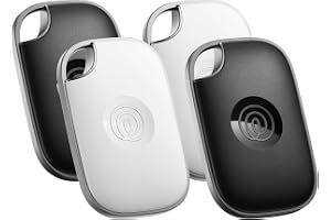 Life360 Tile Pro - Powerful Bluetooth Tracker, Key Finder and Item Locator for Keys Bags, and More. Both iOS and Android Compatible. Phone Finder. 4-Pack (Black/White)