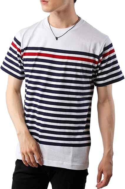 Amazon トップイズム ボーダー Tシャツ メンズ 半袖 綿100 コットン 天竺 クルーネック Vネック パネルボーダー カットソー Tシャツ カットソー 通販 Amazon トップイズム ボーダー Tシャツ メンズ 半袖 綿100 コットン 天竺 クルーネック Vネック パネルボーダー カットソー Tシャツ カットソー 通販
