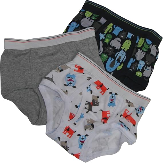 Carter's Little Boys' Boys 3 Pack Briefs Dogs and Monsters