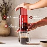 AeroPress Clear Coffee Press 3 in 1 Brew Method Red Tritan view 2