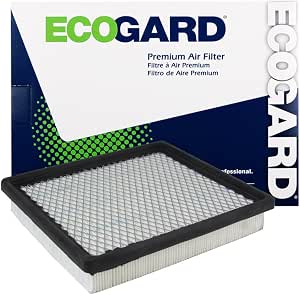 Ecogard XA5396 Premium Air Filter - Fits Dodge Journey, Caravan, Chrysler Town & Country (2001-2020)