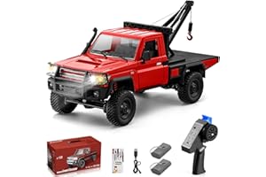 Hylukon RC Crawler, 1:12 Scale 4WD LC79 RC Rock Crawler, MN82-T Upgrades RC Truck Crane Off Road Toy Pickup Truck with Lights