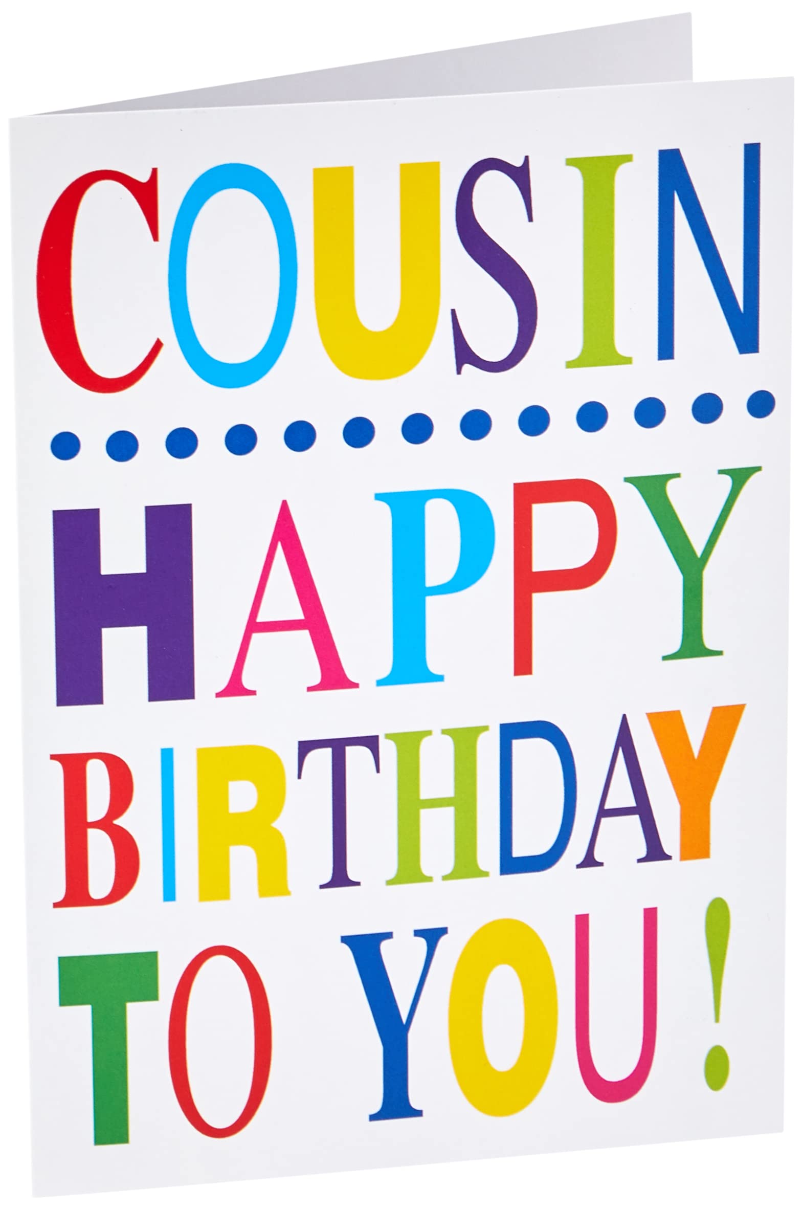 Piccadilly Greetings A10715 Traditional Birthday Card Cousin,blue ,7 x 5 inches
