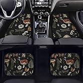 Tomeusey Mushroom Car Floor Mats 4 Pcs All-Weather Car Mats,Waterproof Fit Automotive Floor Carpet for Cars Trucks SUV,Universal Floor Liner Car Accessories