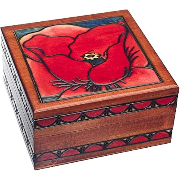Kosmetiktasche Mit Rotem Mohnblumen-Motiv – 23x17x5 Cm, Aus Segeltuch, Mit Reißverschluss, Peace Love Poppies Aufdruck