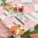 PARTY GO 50 Pink 9 Inch Paper Plates Disposable Party Supplies view 6