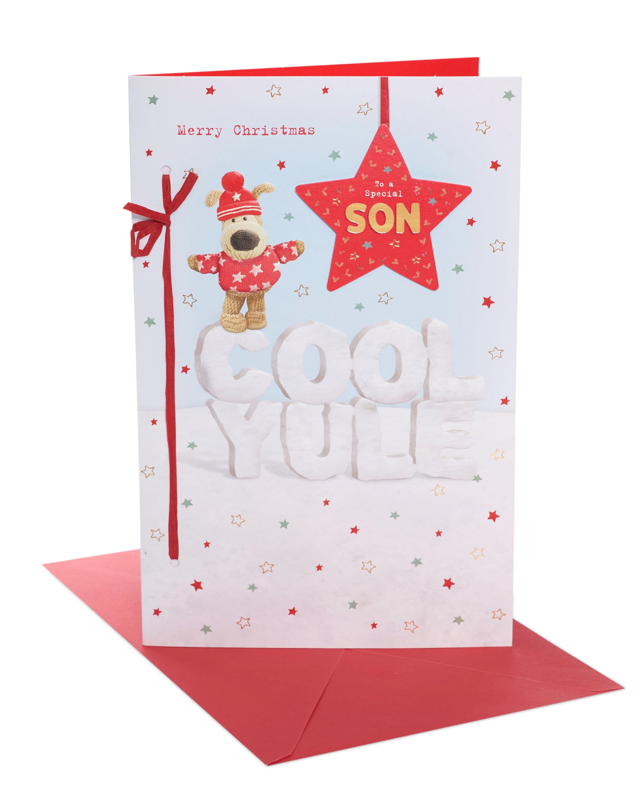 Boofle | Christmas Card for Son | Xmas Presents | Him, Boys, Men | Cute Design | With Envelope | 165 mm x 254 mm