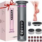 Electric Feet Callus Remover,2 in 1 Foot File,Adjustable Speed Foot File with Sandpaper Discs & Grinding Heads, 9 Speeds Electric Foot Callus Remover, Pedicure Tools for Valentine's Day Gift
