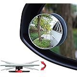 Ampper Blind Spot Mirror, 2" Round HD Glass Convex Rear View Mirror, Pack of 2