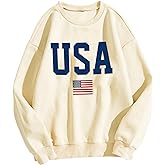 Zoyami Womens Crewneck Sweatshirt Graphic Long Sleeve Top Pullover Oversized Sweaters