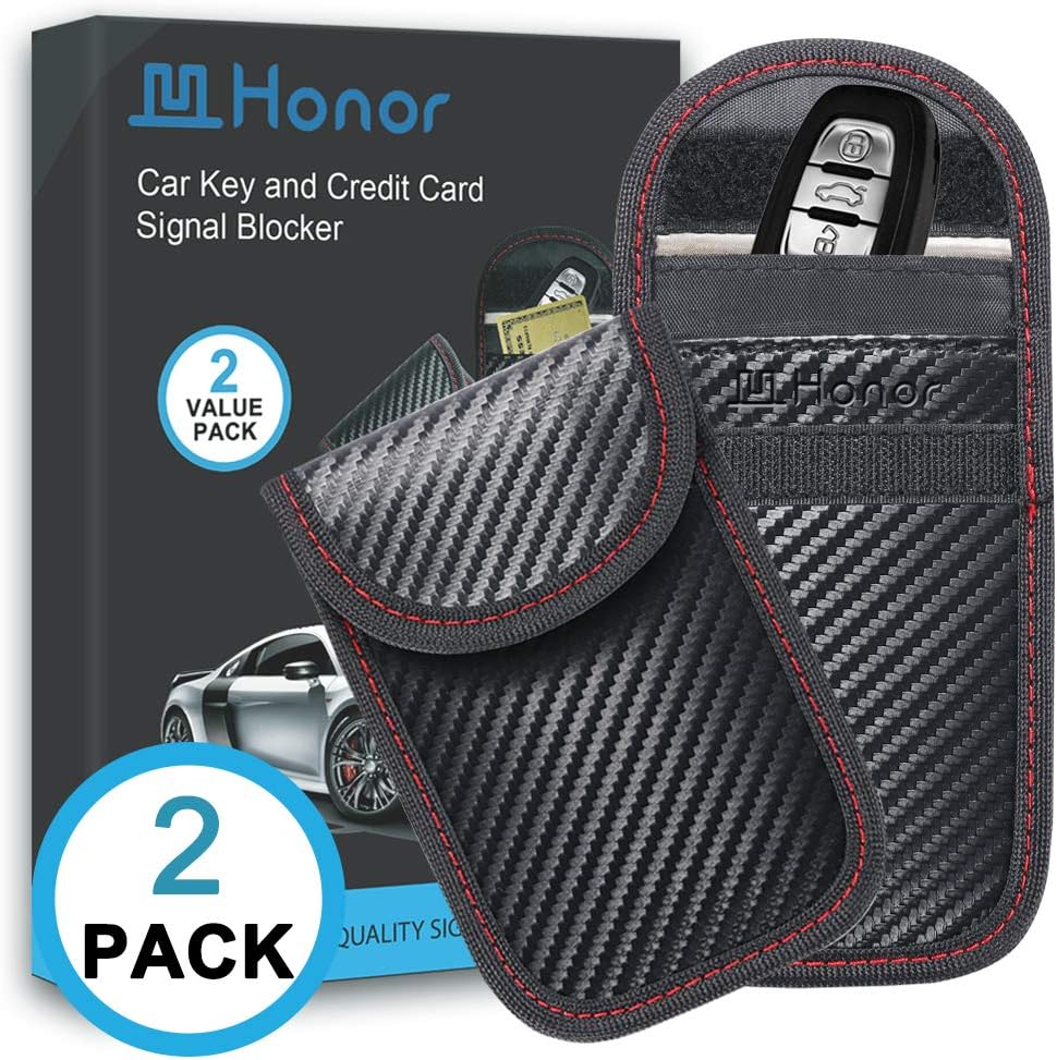 2 Pack Car Key Signal Blocker Pouch, WHonor Faraday Amazon.co.uk