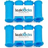 LeakLocks® Toiletry Skins™ Elastic Sleeve for Leak Proofing Travel Container in Luggage. For Standard and Travel Sized Toilet
