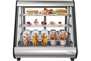 KoolMore - CDC-4C-BK 27" Commercial Countertop Refrigerator Display Case Merchandiser with LED Lighting - 4.6 cu. ft, Black and Stainless Steel (858154008300)