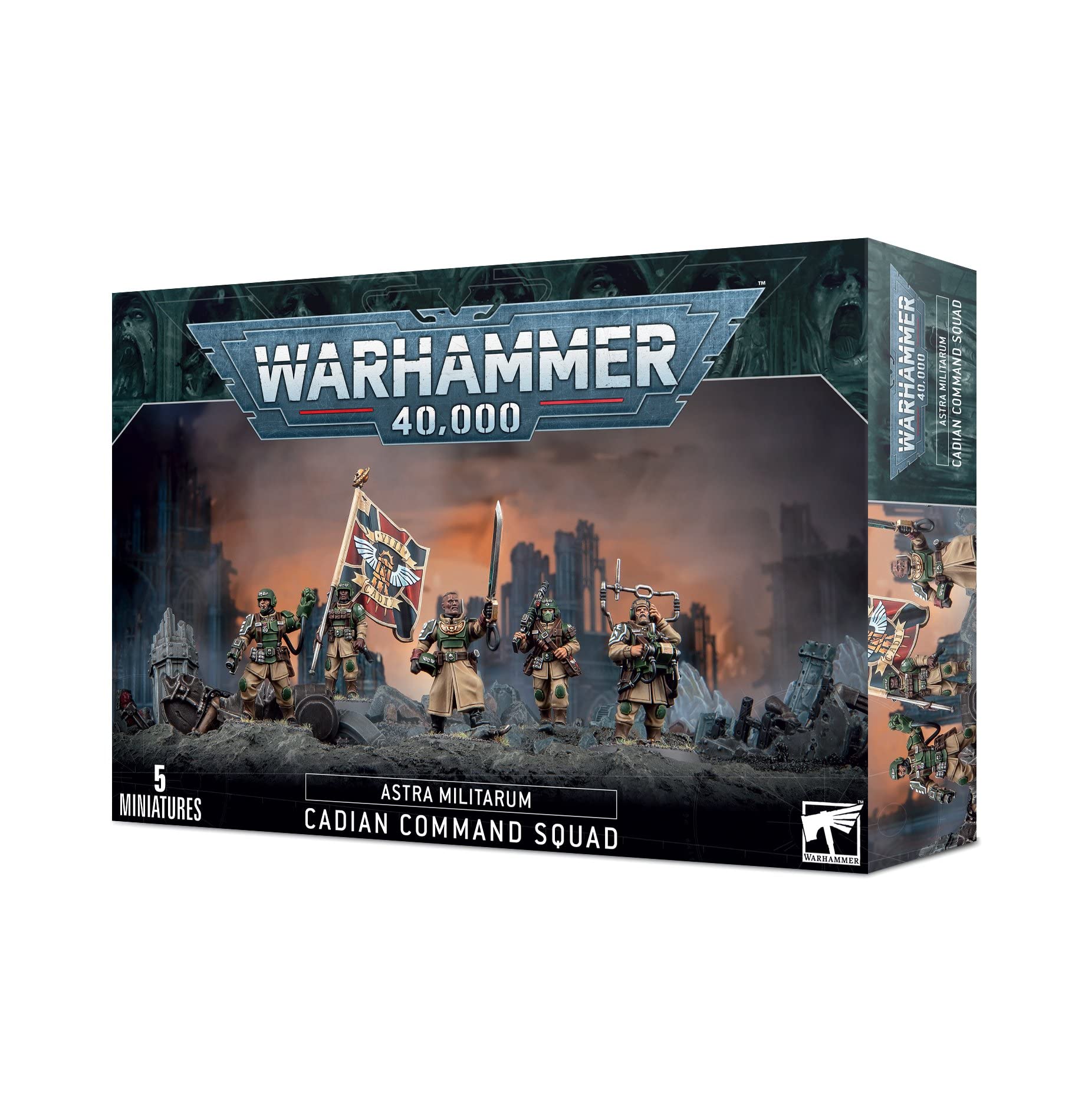 Games Workshop - Warhammer 40,000 - Astra Militarum: Cadian Command Squad (2023 Edition)