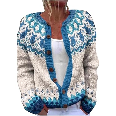 Pull Femme Grande Taille - Col Rond - Style Bohème Vintage - Manches Longues - Légère Et Douce - Automne Hiver 2025 - Tendance Casual