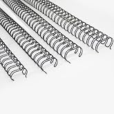 Rayson Wire Binding Spines, 3:1 32-Loop Black, Mixed Sizes, 96 Pack | Includes 24 pcs each: 7/16", 1/2", 9/16" and 5/8"; ideal for Letter-size reports, manuals and presentations.