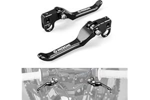 NICECNC Brake Levers Folding Front Rear Brake Levers Compatible with Surron Light bee X/S/ L1E Motorcycle Aluminum CNC Brake Lever Compatible with Segway X160 X260 See Fitment