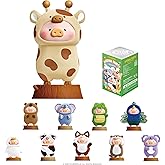TOYZERO + Lulu The Piggy Blind Box Figures - Animal Party Series Blind Boxes Mystery Box Cute Animal Figurines Collectible Toys Home Desk Decorations Holiday Birthday Gifts, Single Box