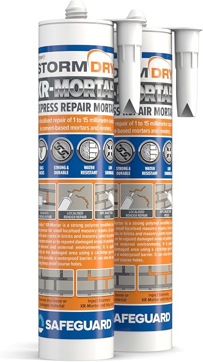 Stormdry Waterproof Express Repair Mortar Pack of 2 310ml Grey Sand