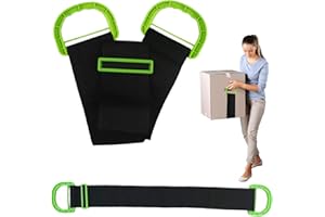 KOAKOMI Adjustable Moving Straps, 2Pack 1-Person Handle Moving Lifting Straps for Moving Refrigerator,Furniture, Boxes, House-Moving,Support up to 660Lbs