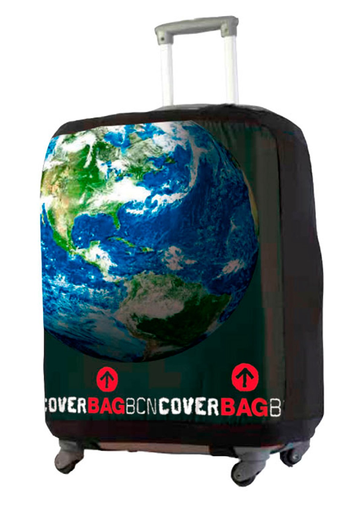 Luggage Cover Suitcase Protector Earth Various Size (Medium - Suitcase Between 50-60 cm)