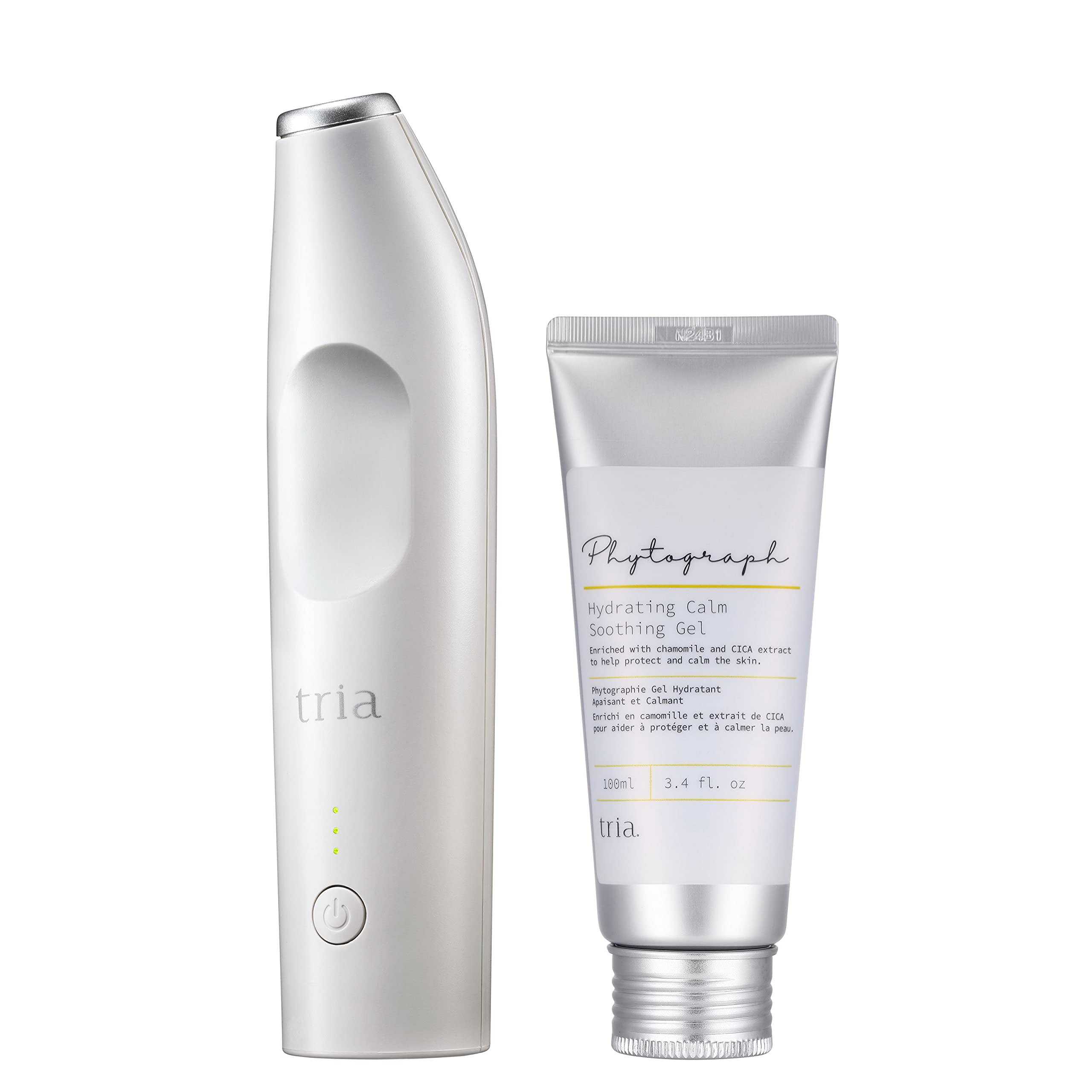 Tria Beauty Hair Removal Laser Precision and Hydrating Calm Soothing Gel with Rechargeable Li-ion Cell, 1 ct.