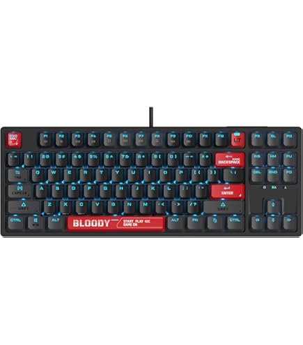 Amazon.com: Bloody AT98 Red Optical Mechanical Gaming Keyboard 98