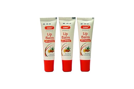 Sunny Herbals. Women's Lip Balm Pack of 3