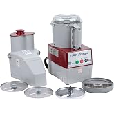 Robot Coupe R2 Dice Continuous Feed Combination Food Processor Dicer with 3-Quart Polycarbonate Bowl, Gray, 120-Volts