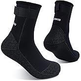 Dizokizo Neoprene Diving Water Socks, 3mm Beach Booties Anti-Slip Wetsuit Sand Socks for Snorkel Surfing Kayaking Swimming