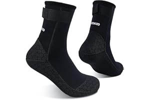 Dizokizo Neoprene Diving Water Socks, 3mm Beach Booties Anti-Slip Wetsuit Sand Socks for Snorkel Surfing Kayaking Swimming