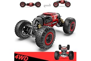 BEZGAR TD141 Remote Control Car - 1:14 Scale 4WD All-Terrains Large RC Cars for Kids, 2.4GHz Transformable Stunt Cars, Monster Truck Toys, Christmas Birthday Gifts for Boys & Girls