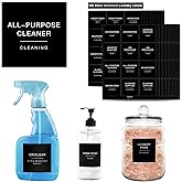 180 Black Minimalist Laundry Labels for Jars, Laundry Stickers for Containers, Cleaning for Laundry Room Spray Bottles and Ho
