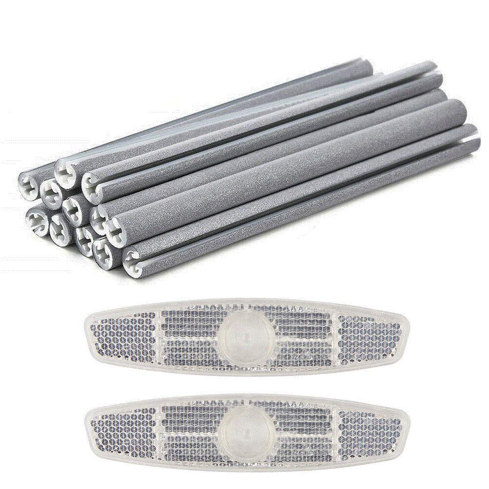 SHEEHAN 36PCS Waterproof Bicycle Spoke Reflector Bicycle Spoke Clips Bike Reflectors