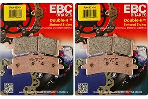 EBC Double-H Sintered Metal Brake Pads FA447HH (2 Packs - Enough 2 Rotors)