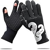 nitescuba Dive Gloves, 3mm Neoprene Finger Exposed Wetsuit Gloves for Scuba Diving Snorkeling Surfing Fishing