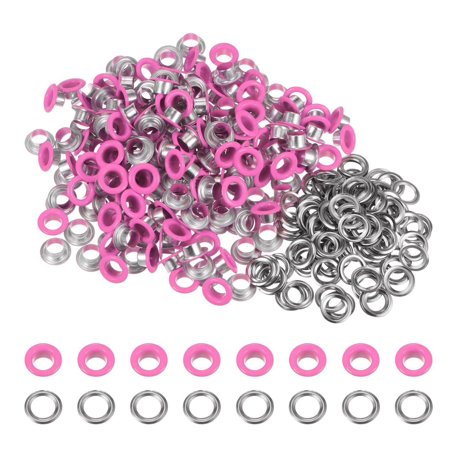 HARFINGTON 200 Set Color Round Grommets 6mm