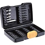 Amazon Basics Screwdriver and Nut Driver Bit Set - 37-Piece, Chrome Vanadium and S2 Steel