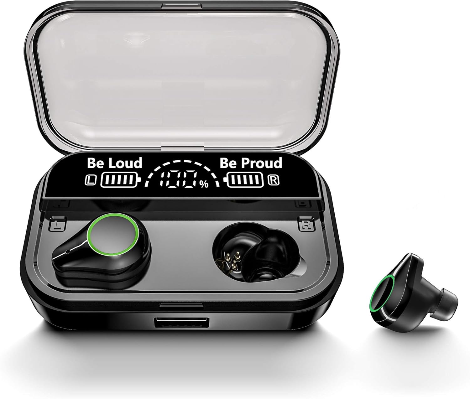 Amazon Co Jp Bluetooth イヤホン Hot Smart ワイヤレス イヤホン Bluetooth 5 1 Ipx7防水 Cvc8 0ノイズキャンセリング c対応 Ledディスプレイ電量表示 4000mahモバイルバッテリー機能付き Type C充電 タッチで操作 Hi Fi マイク内蔵 Pse 技適認証済 Web会議