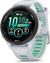 Garmin Forerunner 265S Music GPS Smartwatch 42mm AMOLED Whitestone