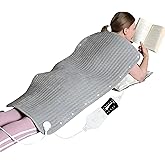 Extra Large Heating Pad, 40"x20" XXL Electric Heating Pad, Relieves Back Pain, 6 Quick Heat Settings(86°F-149°F), Auto Shut-Off,Moist Heat Option, Machine Washable - Christmas Gifts, Dad, Mom